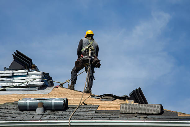 Professional Roofing technician working in Aurora, IN